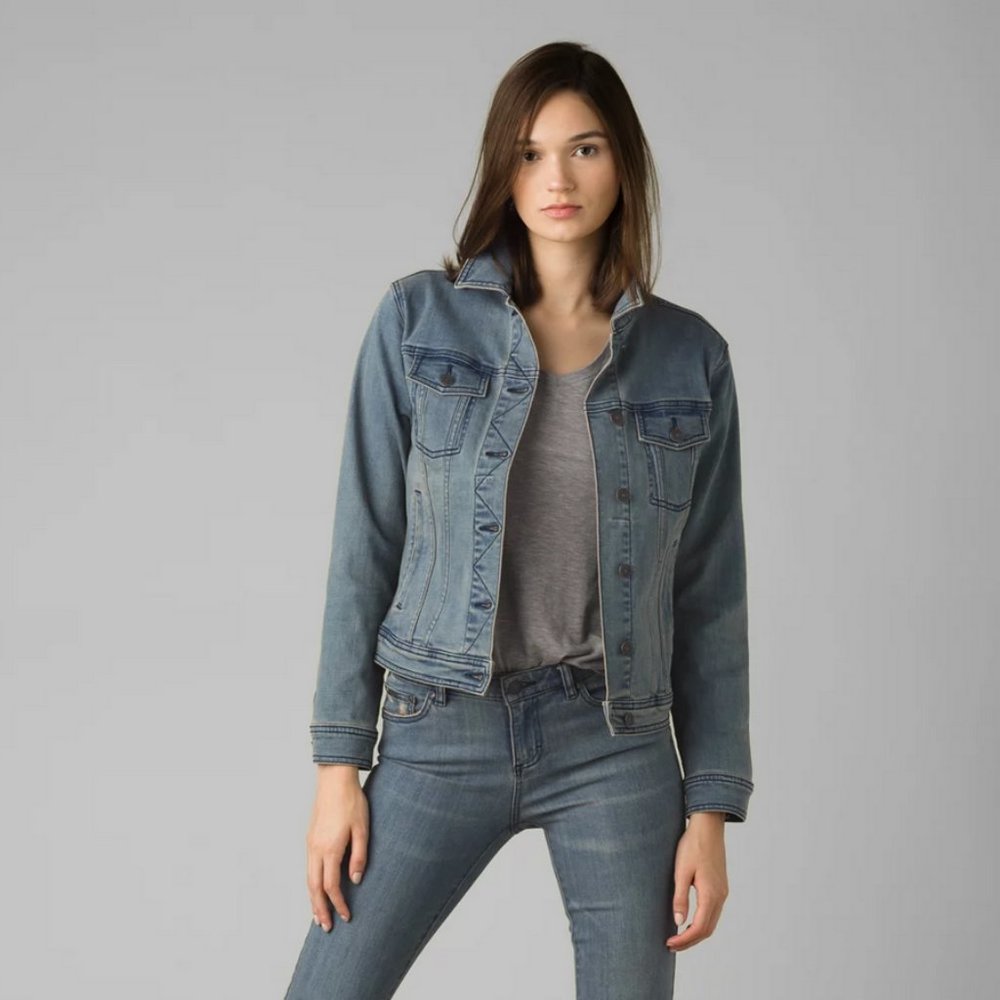 Prana | Slate Rim Denim Jacket Dusted Blue